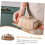 Ceramic Butter Dish with Lid Keeps Butter Fresh Decorative Rectangular Serving Tray for Kitchen 2