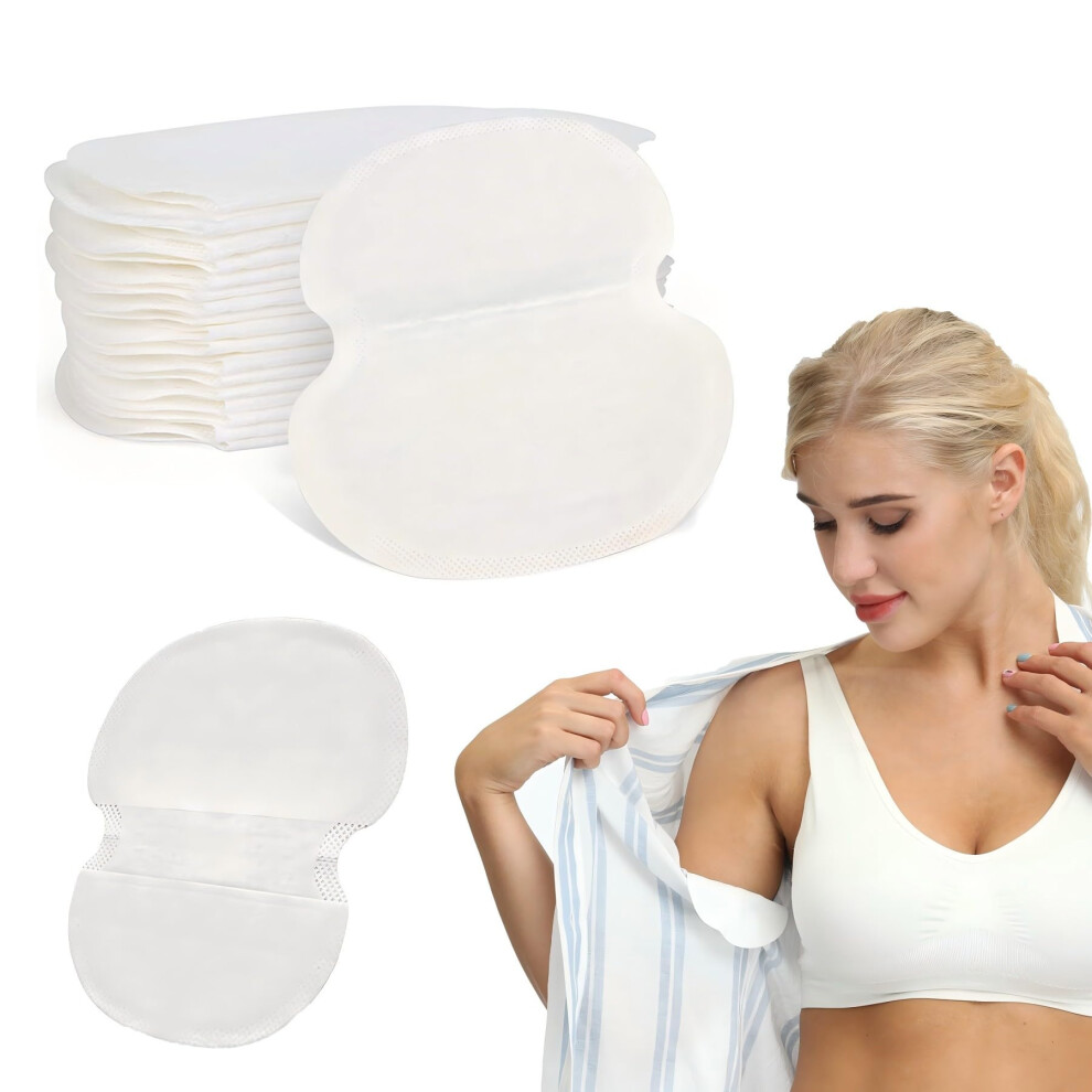 Disposable Underarm Sweat Pads 100PCS for Women and Men with Secure Adhesive and Discreet Protection
