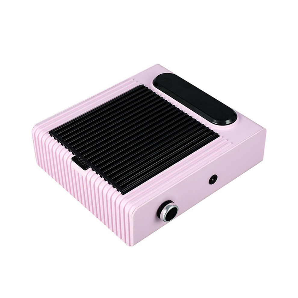 Pink Professional 80W Nail Dust Collector With Filter And Hand Rest For Salon And Home