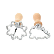 2pcs Christmas Cookie Cutters Biscuit Molds for Holiday Baking Dumpling and Chocolate Press