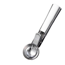 5PCS Stainless Steel Ice Cream Scoop Set with Trigger Release for Hard Ice Cream and Sundaes