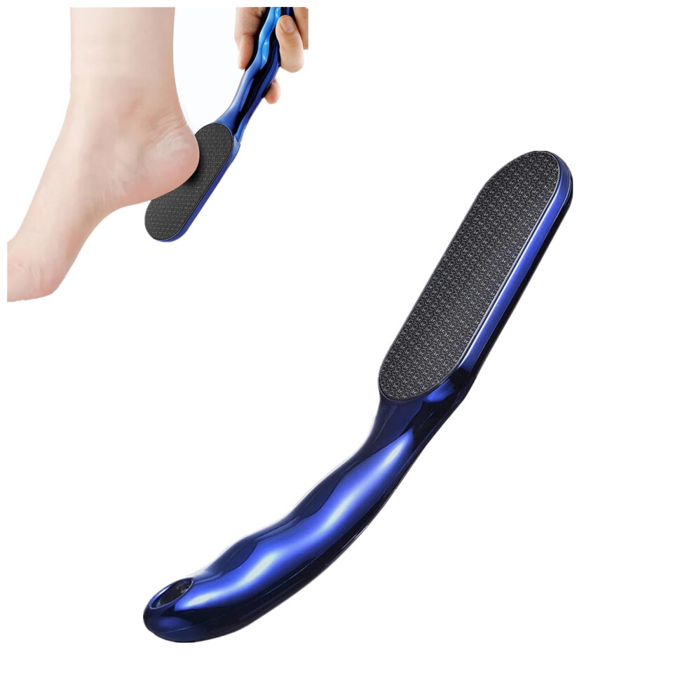 Foot File and Callus Remover, Glass Foot Scrubber with Ergonomic NonSlip Handle for Smooth Skin