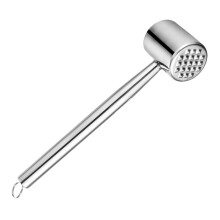 Stainless Steel Meat Tenderizer Mallet with Ergonomic Grip for Steak Chicken and Pork