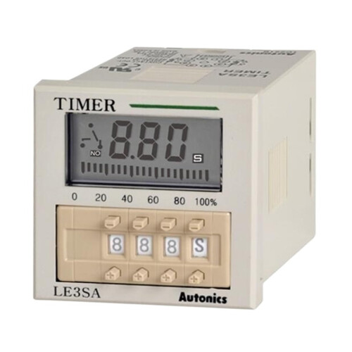 Digital Timer 3Digit LCD 7Segment Display 24240V AC/DC Wide Voltage Range Precise Control