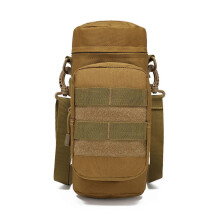 Draußen Molle Wasserflaschentasche Taktische Ausrüstung Kettle Waist Schultertasche für Militärfans Klettercamping Wandertaschen Schlammfarbe