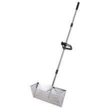 Sand Flea Rake 55.5in Carbon Steel Waterproof HollowOut Sifter Detachable Long Handle for Beach