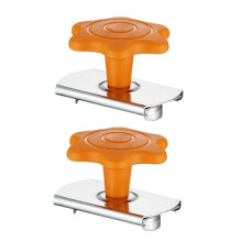 2Pcs Adjustable Stainless Steel Can and Bottle Opener with Ergonomic Handle for Home Kitchen Use