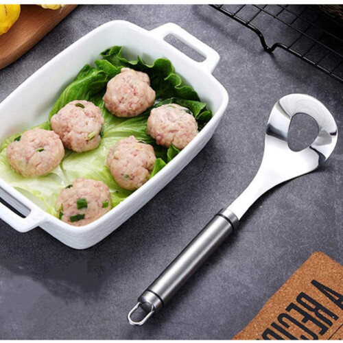 Stainless Steel Meatball Maker Scoop with Long Handle, Nonstick Easy Release Kitchen Tool 2