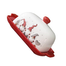 Ceramic Butter Dish with Lid, Sealed Freshness Design for Kitchen Countertop and Food Storage