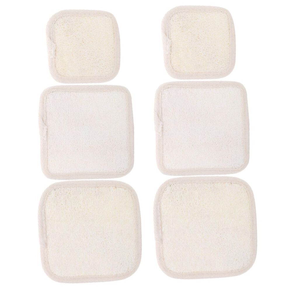 Shower Loofah Pads Set for Gentle Skin Exfoliation and Dead Skin Removal, Body Scrubbing Travel Bath Essentials