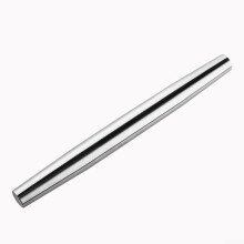 304 Stainless Steel Rolling Pin for Baking Dough, Nonstick Smooth Tapered Design, Easy to Clean