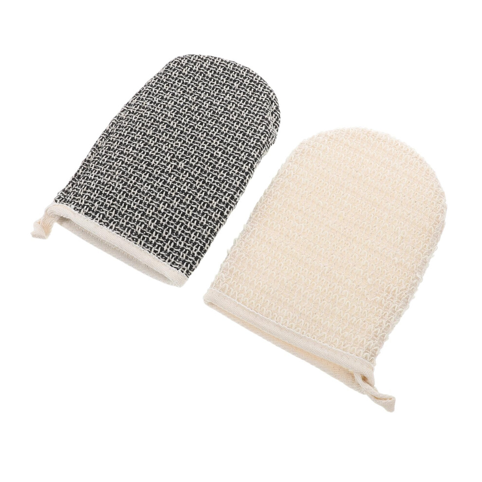 Exfoliating Bath Gloves DualSided Natural Sisal Body Scrubber for Deep Cleansing and Massage