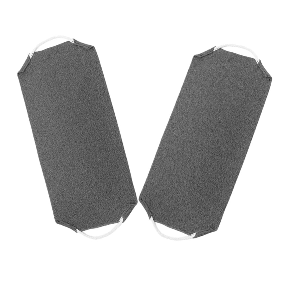 2pcs Exfoliating Back Scrubber Towel with Handles for Gentle Body Exfoliation and Smooth Skin