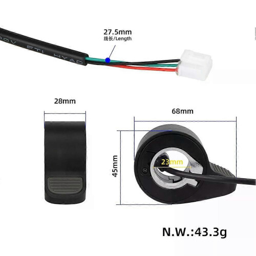 Γκάζι αντίχειρα για Xiaomi 5 Plus KickScooter Electric Scooter Finger Trigger Accelerator Gearshift Accessories 1