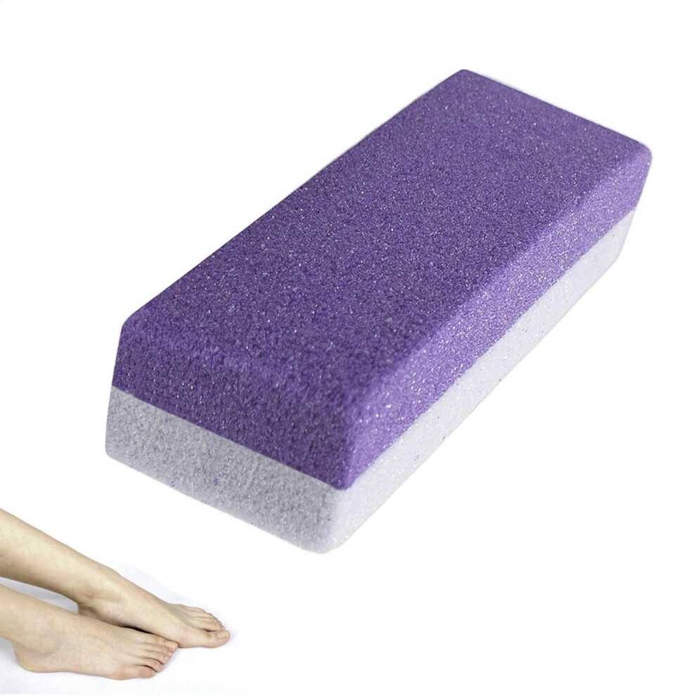 Foot Pumice Stone Callus Remover for Feet with Double Sided Scrubber and Ergonomic Grip