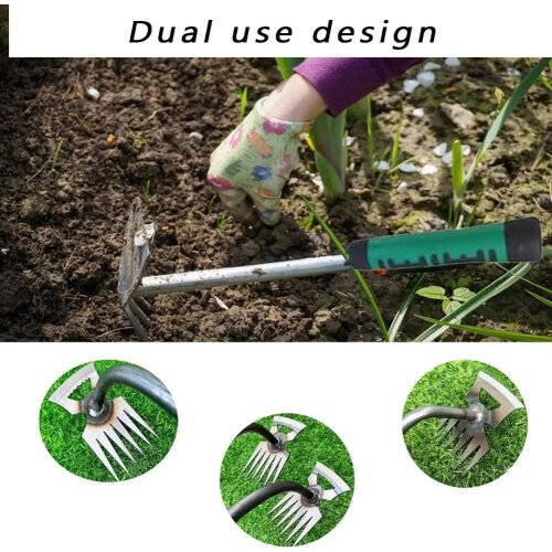 Weed Puller with Ergonomic AntiSlip Handle, Heavy Duty Garden Root Remover for Effortless Weeding 1