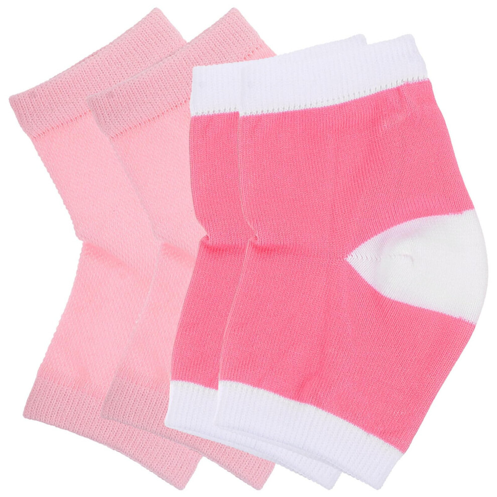 Moisturizing Heel Socks with Gel Cushioning for Cracked Heels and Dry Feet, Reusable Foot Care