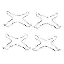 Gas Stove Wok Ring and Pot Rack Set, Stainless Steel AntiSlip Support for Cooking 4pcs