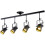 4Light Rotatable Track Lighting Kit with Adjustable Ceiling Spotlights, E27 LED for Kitchen and Office 1
