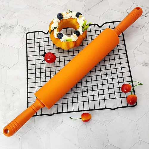 Large Silicone Rolling Pin 48.5cm Nonstick Dough Roller for Baking and Pastry 2
