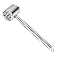 Stainless Steel Meat Tenderizer Hammer with Ergonomic Grip for Steak and Chicken Cooking