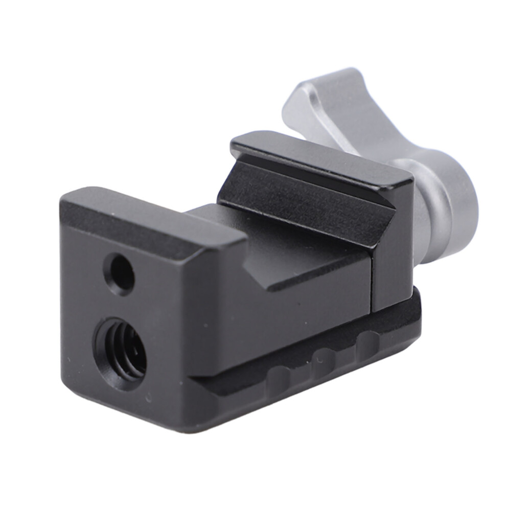 Aluminum Quick Release Rail Clamp For Camera, 1/4 & 3/8 Inch Holes Light 4631383189196