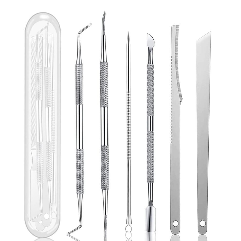 Ingrown Toenail Kit 7pcs Stainless Steel Pedicure Nail Care Set for Precise Trimming and Pain Relief