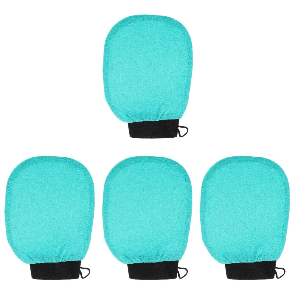 Exfoliating Glove Set with Deep Texture for Gentle Dead Skin Removal, Reusable Body Scrubber Mitts