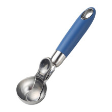 Stainless Steel Ice Cream Scoop with Ergonomic NonSlip Grip, Heavy Duty Easy Release, Dishwasher Safe