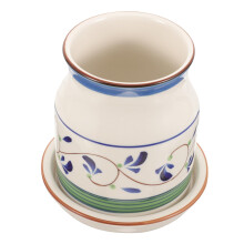 Ceramic Utensil Holder Chopstick Drying Rack Elegant Design Easy to Clean Kitchen Tableware Organizer