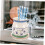 Ceramic Utensil Holder Chopstick Drying Rack Elegant Design Easy to Clean Kitchen Tableware Organizer 5