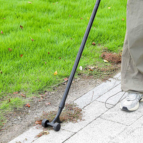 Garden Weed Puller with Wheels, Ergonomic StandUp Weeding Tool for Cracks and DeepRoot Removal 1