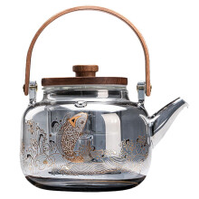 Electric Glass Tea Kettle 880ml Fast Boiling with Easy Pour Spout for Elegant Living Room Brewing