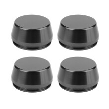 4 stuks 56mm/2,2 inch universele velg middendop naafkap aluminium aangepast onderdeel (zwart)
