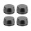 4 peças 56mm/2,2 polegadas Tampa central de jante de roda Tampa do cubo Peça de alumínio modificada (preto) 1