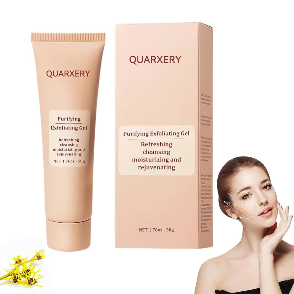 Exfoliating Face Scrub and Hydrating Gel Cleanser with Vitamin C and Hyaluronic Acid, 3PCS