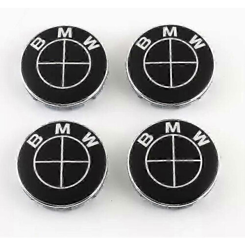 B04 - 68 mm 4 capsules centrales Bmw Silver Taille unique