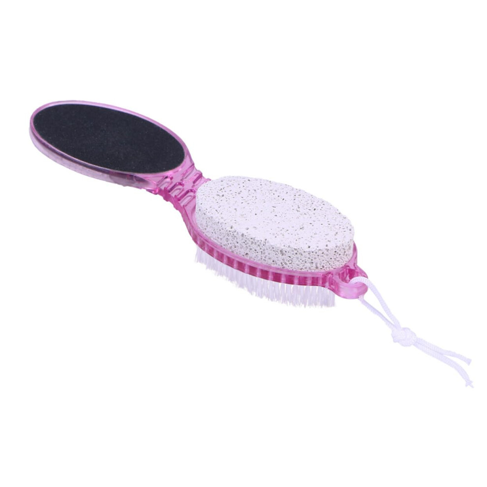 Pumice Stone Foot File DoubleSided Callus Remover FourinOne Pedicure Scrubber Random Color