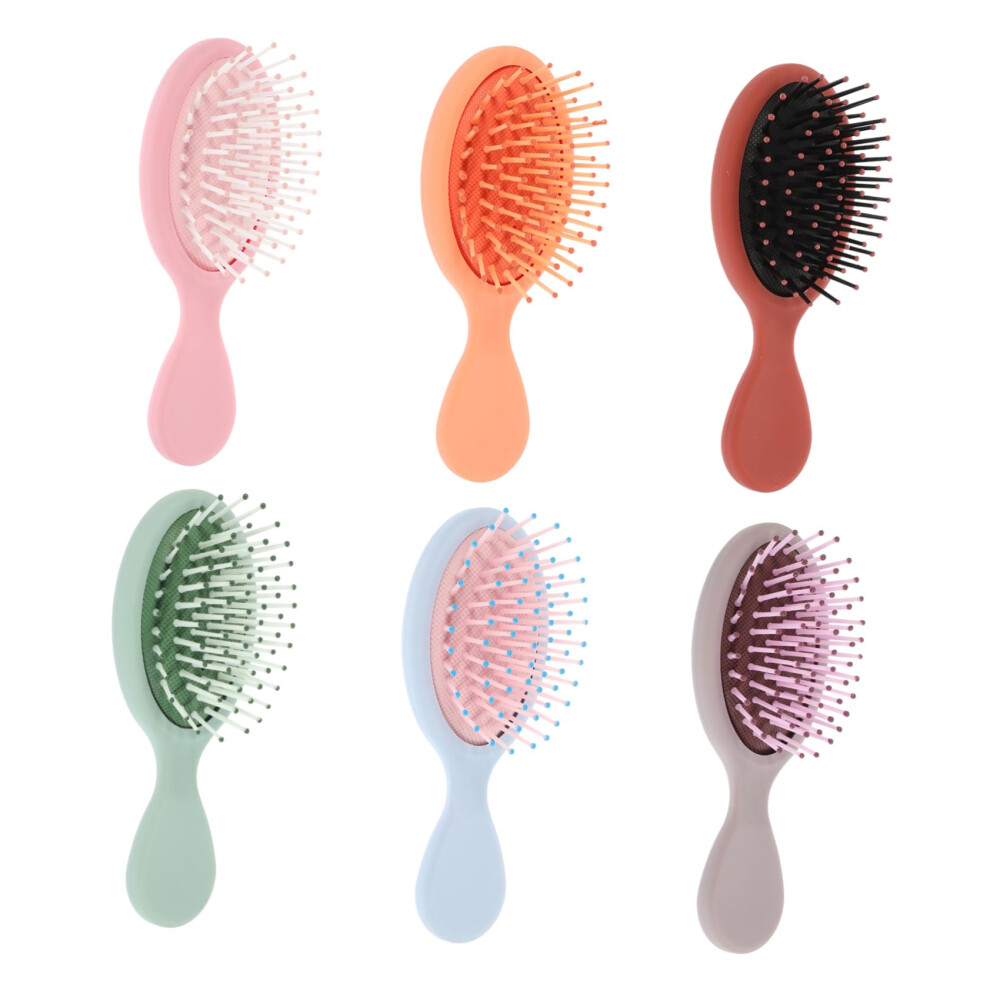 Detangler Brush for Curly Hair 6pcs Wet and Dry Gentle Curl Travel Comb with Ergonomic Grip