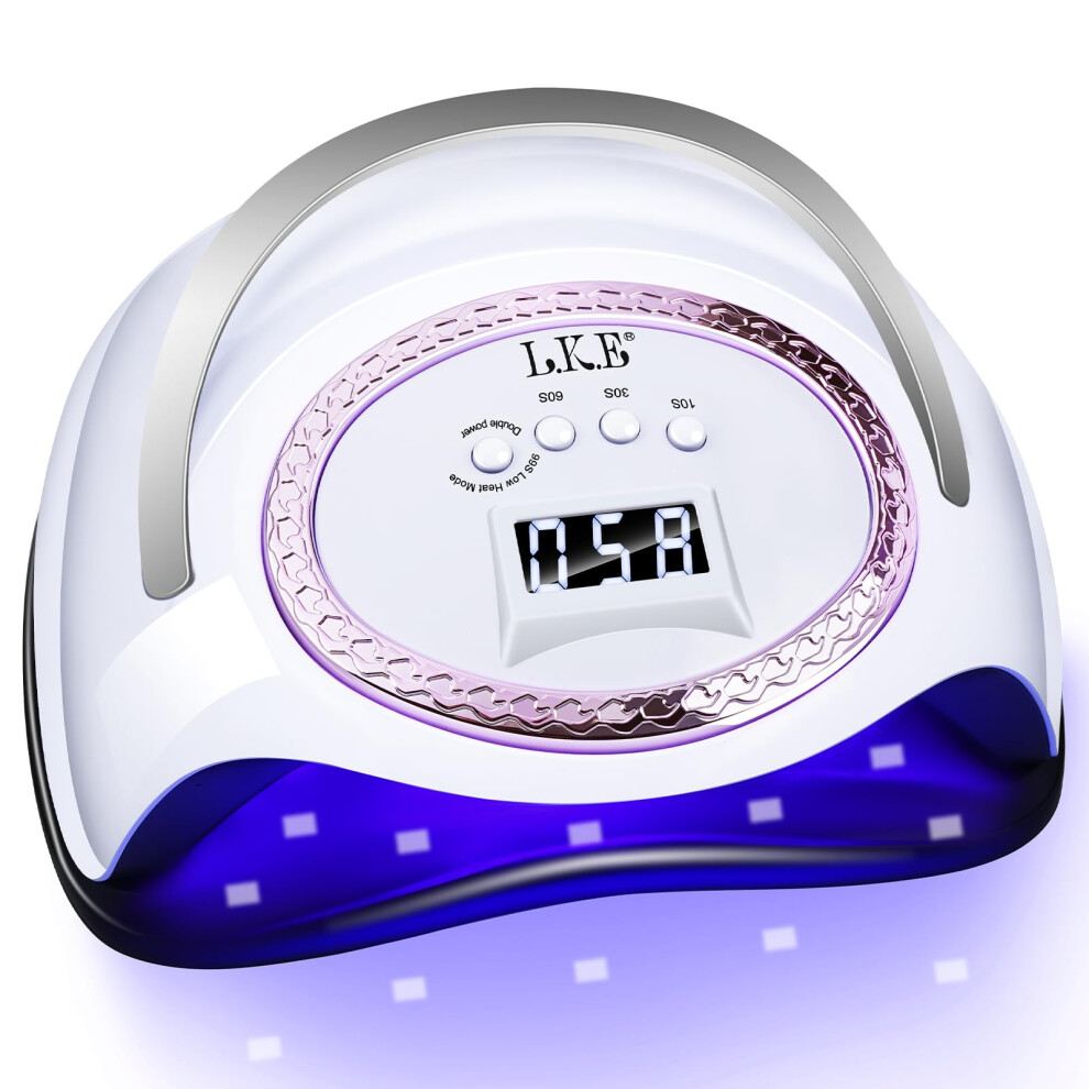 Light 288W Professional Uv Led Nail Lamp Gel Nail Dryer With Lcd Display And 4 Timer Modes