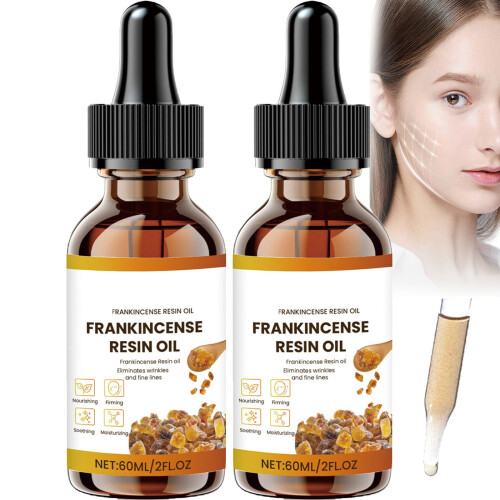 Frankincense Face Oil Organic Deep Hydration Smooth Complexion for Face and Body 2PCS