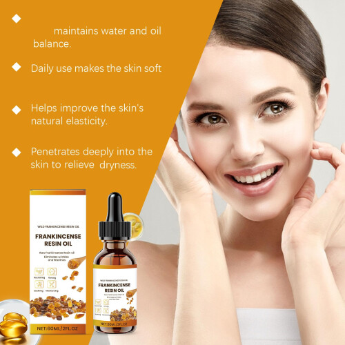Frankincense Face Oil Organic Deep Hydration Smooth Complexion for Face and Body 2PCS 2