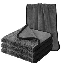 DualSided Microfiber Cleaning Cloth and Quick Dry Bath Towel, Super Absorbent, 15x23in