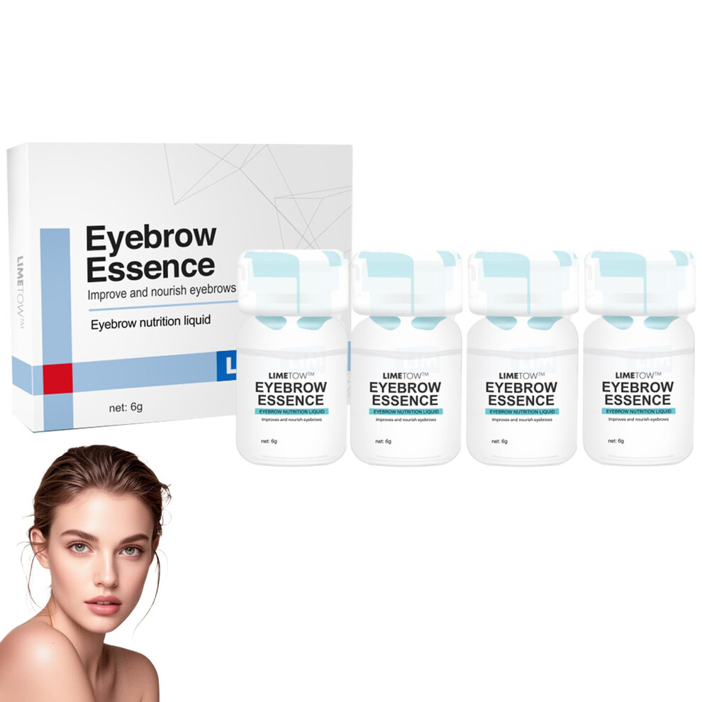 Eyebrow Growth Serum 4Bottle Set for Fuller Thicker Brows with Nourishing Brow Enhancing Formula