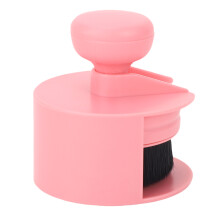 Pink Nail Dust Brush with Flat Head, Soft Fluffy Cleaning Tool