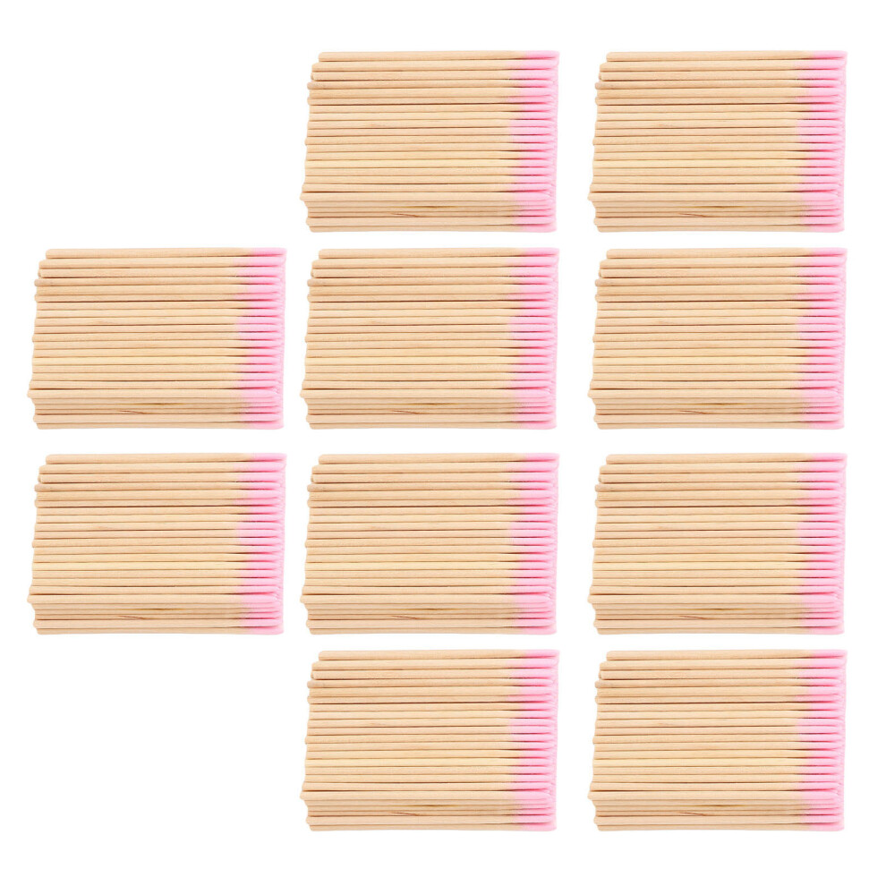 10 Bags Pointed Cotton Swabs for Makeup & Cleaning, Wooden Tips