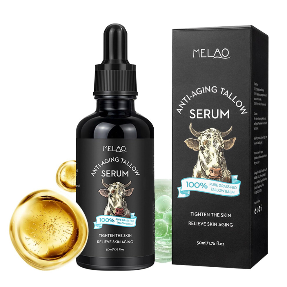 Men's AntiAging Face Serum with Retinol and GrassFed Tallow for Hydration and Firmness, 1.76oz