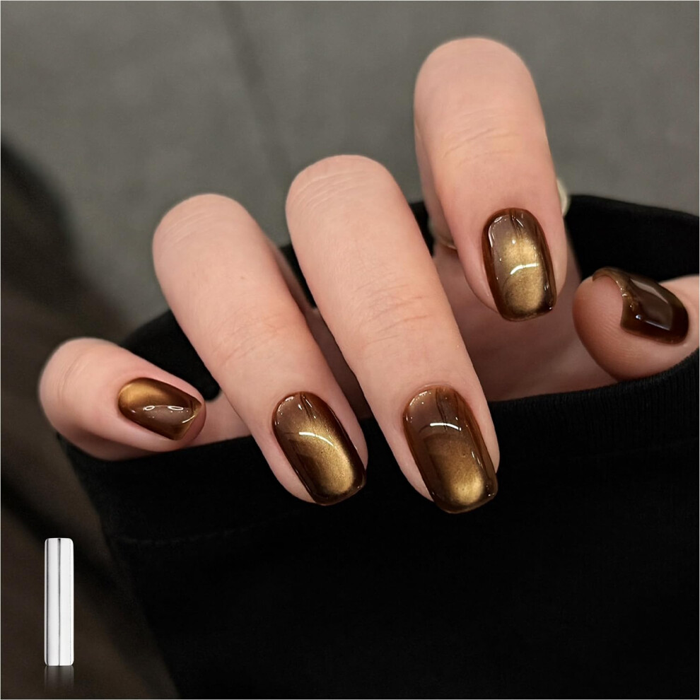 Cocoa Shine Cat Eye Gel Nail Polish 16ml Magnetic Glitter UV Gel LongLasting Holographic Shine