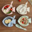 2PC Blue Ceramic Fish Shaped Rice Bowls Microwave Dishwasher Safe Scratch Resistant 3