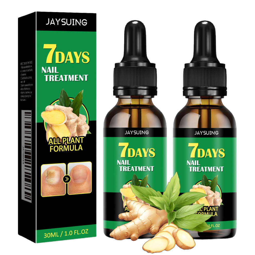 2PCS Ginger Cuticle Oil for Nail Growth, Hydrating Serum for Deep Nourishment and Daily Care
